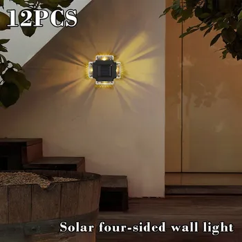 Слънчев, с монтиран на стената лампа външен водоустойчив с подсветка нагоре и надолу