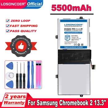Най-добрата марка, 100% Нова батерия 5500 mah AA-PLVN2TP за Samsung Chromebook 2 13,3 